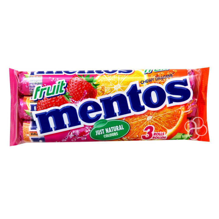 Mentos Fruit Candy Roll 114g 3s | Lazada PH