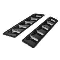 2Pcs รถ Hood Scoop จัดแต่งทรงผม Air Vent Trim Louver Air Flow Intake ตกแต่งรถอุปกรณ์เสริมภายนอก