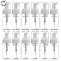 Sheenirs 12pcs Transparent 100ML Plastic Travel Foaming Castile Soap Dispenser 3.4 Oz Empty Foaming Liquid Soap Pump Bottles