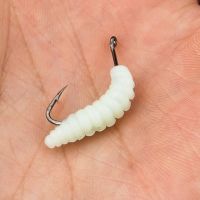 【hot】✌✿❦ 50pcs/set 7 Colors Breadworm Bait Silicone Artificial Baits 2cm 0.3g Maggot Grub Soft Fishing Lifelike Worm Swimbait