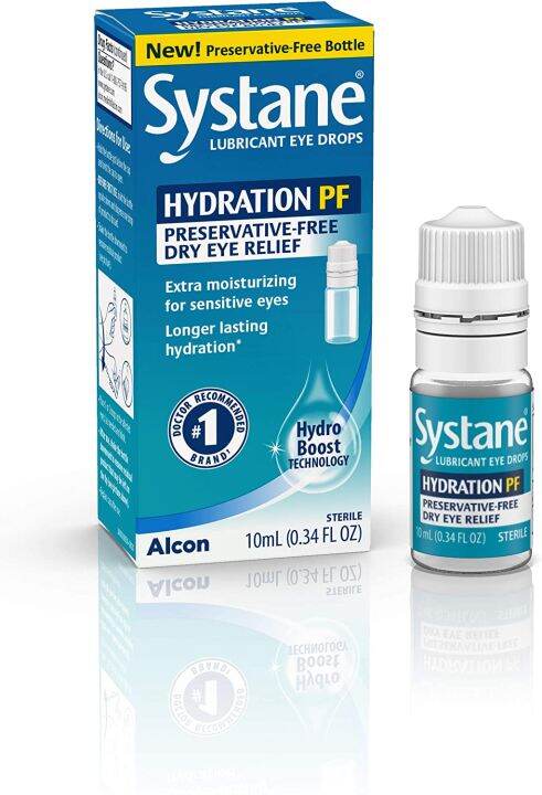 Systane Hydration PF Lubricant Eye Drops with Hydro Boost Technology ...