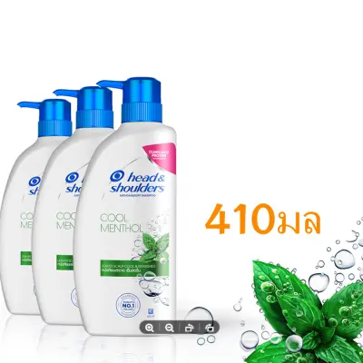 Head & Shoulders แชมพูขจัดรังแค สูตร คูล เมนทอล 410 มล. 1ขวดAnti Dandruff Shampoo Cool Menthol 410 ml