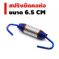 สปริงยึดคอท่อ (เลส) ขนาด6.5cm สีเงิน+ไทเท (1ตัว)