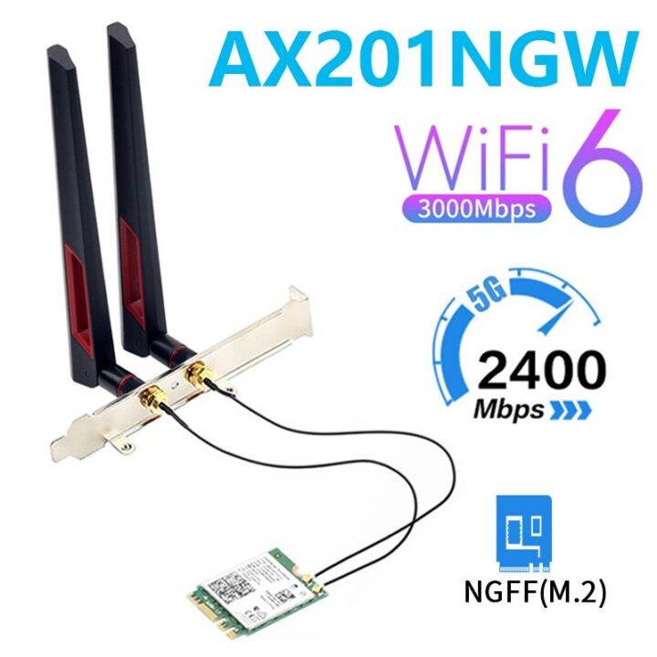 Wi Fi6 Intel Ax201 M2 Key E Cnvio2 Wifi Card Dual Band 3000mbps Wireless Bluetooth 51 24ghz 8531