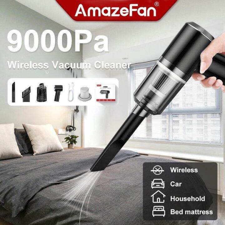 【AmazeFan】9000Pa small Vacuum Cleaner Portable Wireless mini Handheld ...