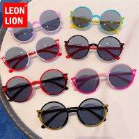 （A Decent034） LeonLion 2022 CartoonSunglasses เด็กรอบแว่นตาชาย/หญิงแฟชั่น GlassesMirror Gafas De Sol Mujer UV400