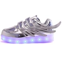 JawayKids New usb charging glowing sneakers Kids Running led wings kids lights up luminous shoes girls boys fashion shoes