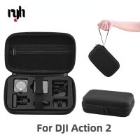 สำหรับ DJI Action 2กล้องทนทานกระเป๋าเก็บของพกพาได้กระเป๋าถือเคสพกพาอุปกรณ์เสริมสำหรับ DJI Osmo Action 2กล้องเพื่อการกีฬา