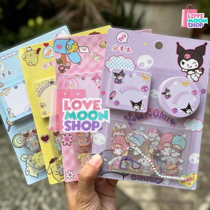 Sanrio DIY Keychain Memo Set w/ Stickers Lazada PH
