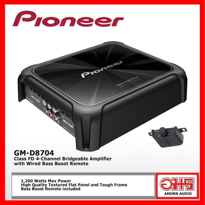 PIONEER GM-D8704 Class FD 4-Channel Bridgeable Amplifier with Wired ...