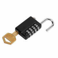 Locker Padlock 4 Dial Luggage Lock for Gym for Travel for Garages