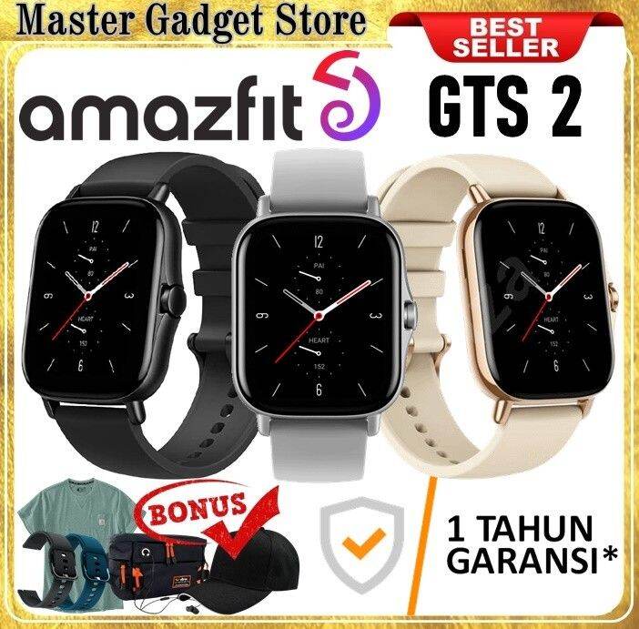 Amazfit GTS 2 Where Style Meets Smartwatch Health Garansi Resmi - Gold ...