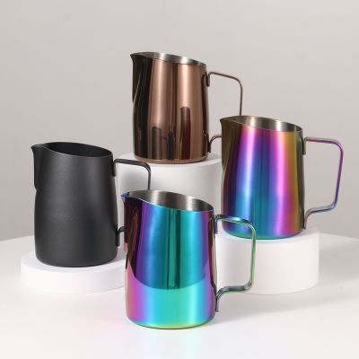 Coffee Pitcher 450ML Stainless Steel Milk Frothing Jug Mugs Espresso Coffee Pitcher Barista Craft Frothing Jug