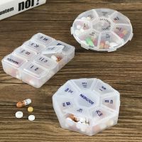 The new MUJI Pill Box Portable Mini Small Travel Compartment Portable Pill Box 7 Days a Week Medicine Pill Storage Box