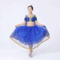 ◙ Childrens Girl Jasmine Stage Costume Dance Costume Princess Suit Cosplay Costume Daughter Childhood Performance Costume