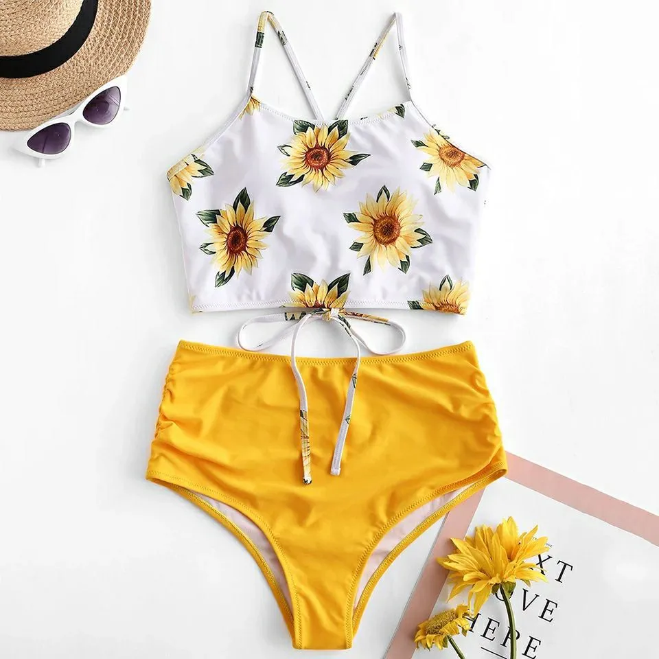 sunflower 2 piece bathing suit