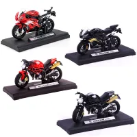 1:18 Ducati รถจักรยานยนต์เครื่องประดับตกแต่งเค้กจำลองหัวรถจักรรุ่นวันเกิดของขวัญเด็ก Toys