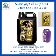 Nước giặt xả 6in1 SPJ đậm đặc Thái Lan Can 5 Lít