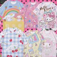 Comic Childrens Short Sleeve T-shirt Kuromi Hellokitty Mens Wear