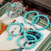 【YP】 Cross-border exclusive for foreign trade European and explosive beaded ladies bracelet set ethnic style turquoise