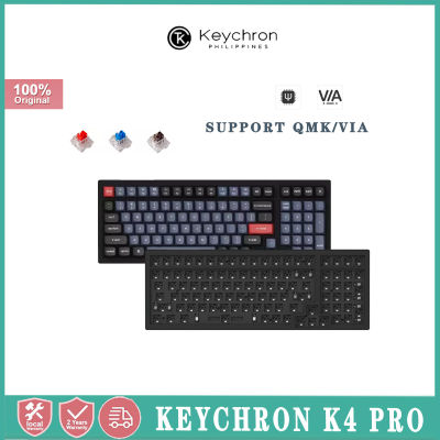 Keychron K4 Pro QMK/VIA Barebone Bluetooth Wireless/USB Wired Mechanical Keyboard Hot-Swappable RGB Backlight