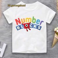 T Shirt For Girls Clothes Number blocks Children Tshirt Girl Anime Numberblocks Graphic baby T Shirts Kids Clothing Boys summer Short Sleeve free shipping