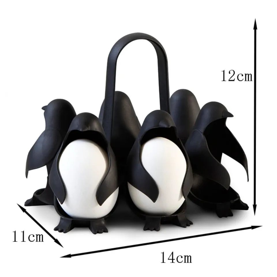 1pc Penguin Egg Cooker Store And Serve Egg Holder Penguin Shaped