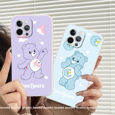 ✽◐ เคสซิลิโคนนิ่ม ลายการ์ตูนหมี สําหรับ iPhone 14 13 12 SE2020 X XR Xs 7 8