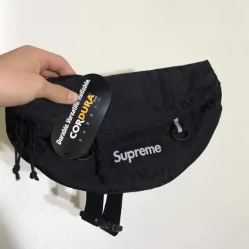 Ss19 Supreme Black Waist Bag Cordura Fabric
