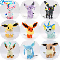 2023New!Eevee ตุ๊กตาผ้ากำมะหยี่ของเล่นตุ๊กตาตัวละครเกมภาพยนตร์การ์ตูนน่ารักสำหรับแฟนๆของตกแต่งบ้าน