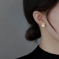 925 Sterling Silver Pearl Ear Studs for Women 2023 Summer Temperament Celebrity High Grade Hong Kong Style Retro Ins