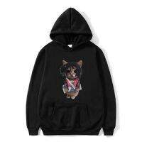 Funny Rapper Lucki Kitty Print Hoodie Men Vintage Casual Hooded Sweatshirt Man Oversized Hoodies Male Hip Hop Rock Sportswear Size XS-4XL