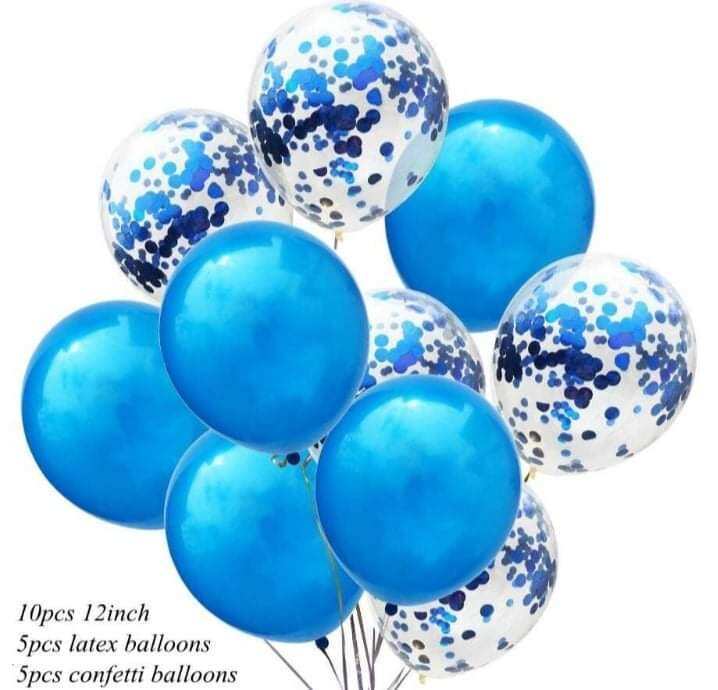 Confetti Balloons BLUE Party Supplies Lazada PH
