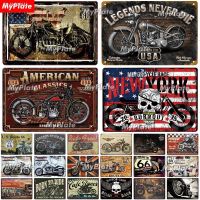 ☜⊕♕ Motorcycle Metal Sign Vintage Plaque Tin Sign Wall Decor For Garage Club Plate Crafts Art Route 66 Poster Gift Custom Wholesale