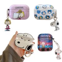 (CALGY Phone protection) Kawaii ลูกสุนัขหูฟังฝาครอบป้องกันสำหรับ BluetoothAirpods3ไร้สาย Pro 1/2การ์ตูนอะนิเมะ Airpods กรณีพวงกุญแจของขวัญ