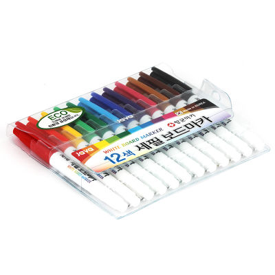 JAVA Whiteboard Marker Fine Nib 12-Colors Set ปากกาไวท์บอร์ด1.0 มม.