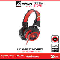 SIGNO E-Sport Iluminated Gaming Headphone รุ่น HP-805 BLK (หูฟัง เกมส์มิ่ง)