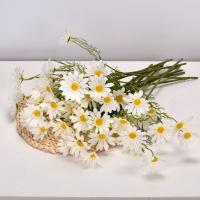 5 Heads/Branch Silk Dasiy Artificial Flowers Decorative Stamen Small Daisy for Wedding Decoration Home Decor Fake Flowers