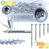 Woodworking Screws Nails PH2 Pocket Hole Screws Zinc Coated Coarse Thread Wood Thread Pocket Woodworking Screw 25/32/38/50/63mm Nails Screws  Fastener