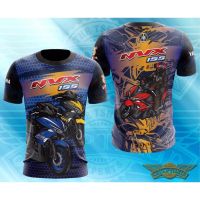 2023 In stock nvx motor yamaha (baju sublivation) 3d t-shirt  size，Contact the seller to personalize the name and logo