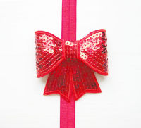 50 PCSlot 3 inches SEQUIN bows mixed colour