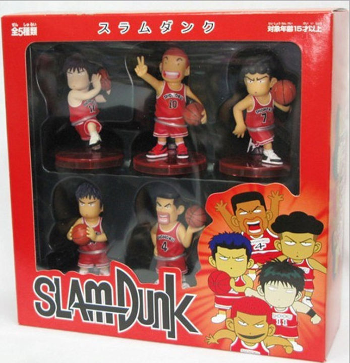 slam-dunk-figure-model-โมเดล-สแลมดั้ง-ฟิกเกอร์-ซากุรางิ-ฮานามิจิ-5-ชิ้น-เซ็ต-ของเล่น-ของสะสม-ของขวัญ