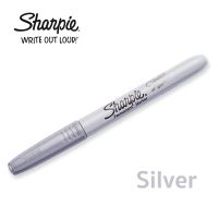 Sharpie ปากกาเคมี ปากกาเขียนป้าย ชาร์ปี้ Fine  1.0mm - สีเงิน