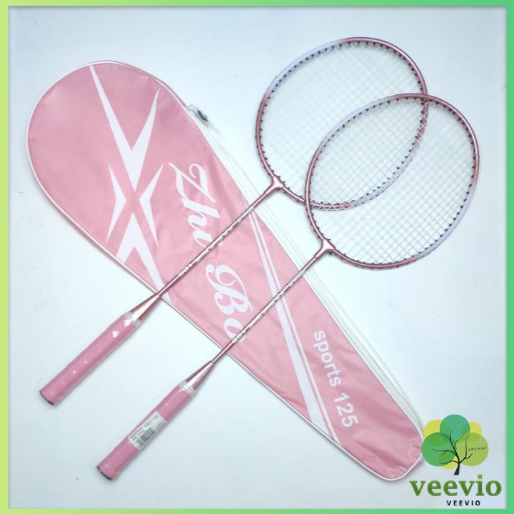 ไม้แบดมินตัน-sportsน-125-อุปกรณ์กีฬา-ไม้แบตมินตัน-พร้อมกระเป๋าพกพา-badminton-racket-สปอตสินค้า-veevio