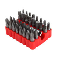 33pc Star Hex Key Torx Tamperproof 1/4 6.35mm ไขควง ชุด Security Tamper Proof Bit Set