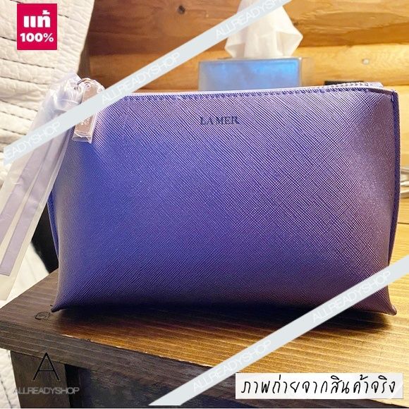 best-seller-ของแท้-รุ่นใหม่-la-mer-makeup-cosmetic-travel-bag-purple-กระเป๋าเครื่องสำอาง-la-mer-กระเป๋าเครื่องสำอาง-กระเป๋าของขวัญลาแมร์-กระเป๋า