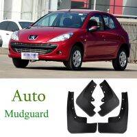 สำหรับ Peugeot 207 Hatchback 2009-2013หลอดไฟเลี้ยว Mudflaps บังโคลน Flares แผ่นกันกระเซ็นแผ่นบังโคลนบังโคลนหลัง4ชิ้น