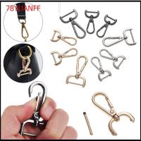 78YUANFF ที่จับเข็มขัด หัตถกรรมเครื่องหนัง แหวนแยก ปลอกคอ Carabiner Snap DIY พวงกุญแจ ตะขอเกี่ยวที่ถอดออกได้ กุ้งก้ามกราม หัวเข็มขัด สายรัดกระเป๋า