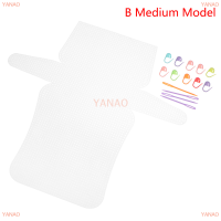 YANAO 1ชุดทอผ้าพลาสติกตาข่ายชุดตาข่ายพลาสติกที่มีโซ่โลหะหัวเข็มขัด DIY BAG