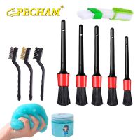 【CW】 10 Pcs Car Cleaning Brush Detailing Brush Set Car Wash Clean Brushes Car Interior Exterior Leather Air Outlet Clean Tools